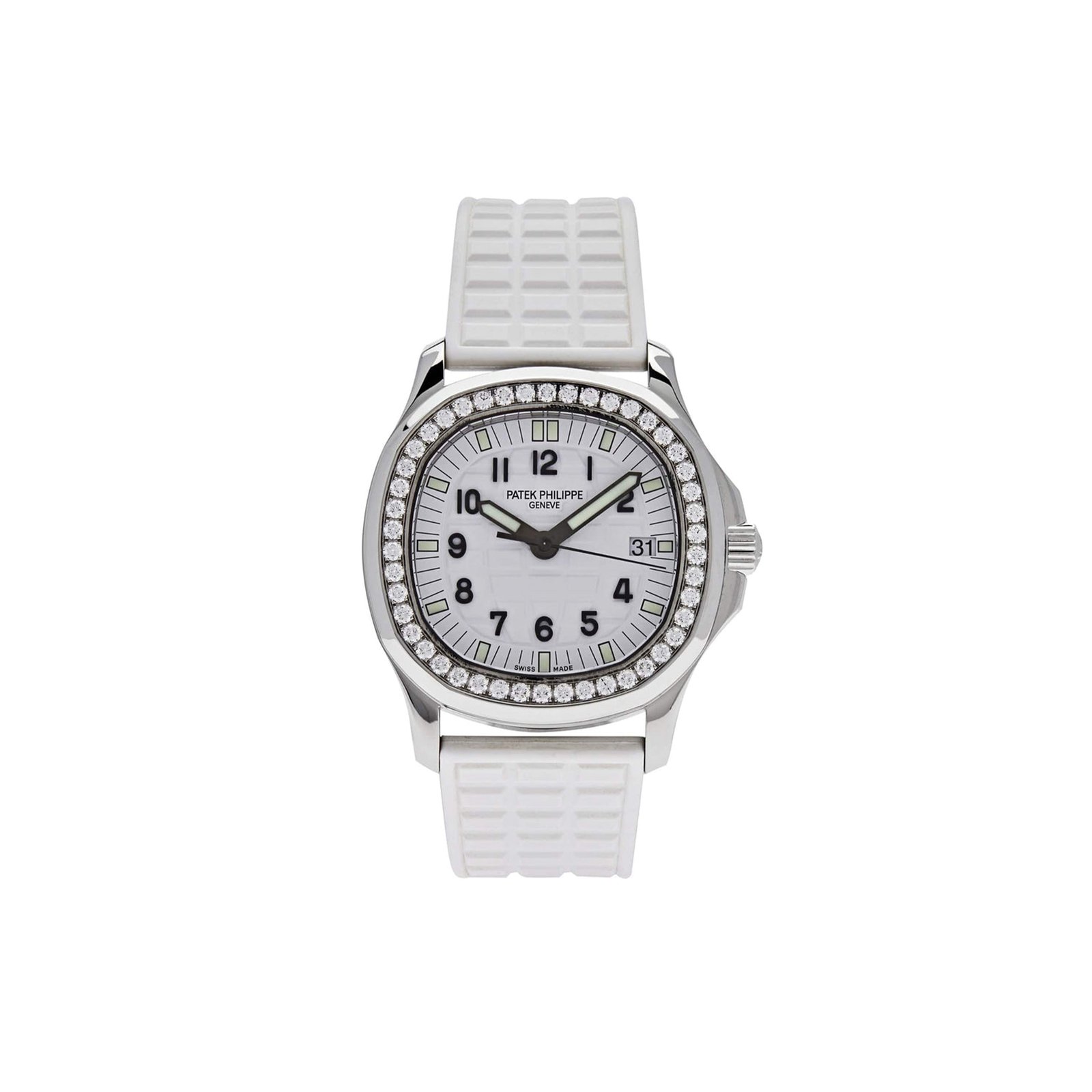 00164693bf34594f9e48400021cb6ea84e406e8a PATEK PHILIPPE AQUANAUT QUARTZ STEEL WHITE DIAL 5067A-011 - Image 1