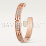 CARTIER LOVE�HOOP EARRINGS, MEDIUM MODEL, PAVED N8515192 - Image 5