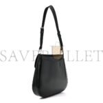 PRADA SPAZZOLATO CLEO FLAP SHOULDER BAG BLACK (22*17*3cm) - Image 2