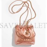 CHANEL 22 MINI HANDBAG AS3980 B10691 NN728 (20*19*6cm) - Image 2