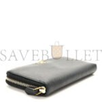PRADA SAFFIANO METAL ZIP AROUND WALLET BLACK (18*11*3cm) - Image 3