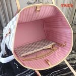 Louis Vuitton Damier Azur Canvas Neverfull MM N41605 Pink - Image 9
