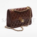 CHANEL SHINY CRUMPLED CALFSKIN & GOLD-TONE METAL LARGE FLAP BAG AS5145 (28*20*7cm) - Image 2
