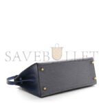 HERM�S MASTER OSTRICH HORSESHOE KELLY SELLIER 28 GRIS AGATE BLEU IRIS (28*22*10cm) - Image 3