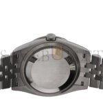 ROLEX STAINLESS STEEL 18K WHITE GOLD DIAMOND BEZEL 36MM OYSTER PERPETUAL DATEJUST WATCH BLUE 126284RBR - Image 4