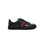 GUCCI ACE GG CRYSTAL CANVAS BLACK 760774