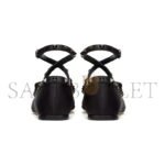 VALENTINO ROCKSTUD SATIN BALLERINA WITH TONE-ON-TONE STUDS 5W2S0HB6EQL_0NO - Image 5