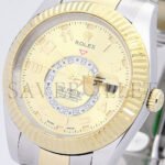 ROLEX SKY-DWELLER 42MM GOLD DIAL WATCH 326938 - Image 3