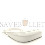PRADA BRUSHED CALFSKIN CLEO ADJUSTABLE STRAP SHOULDER BAG WHITE (28*23*5cm) - Image 3