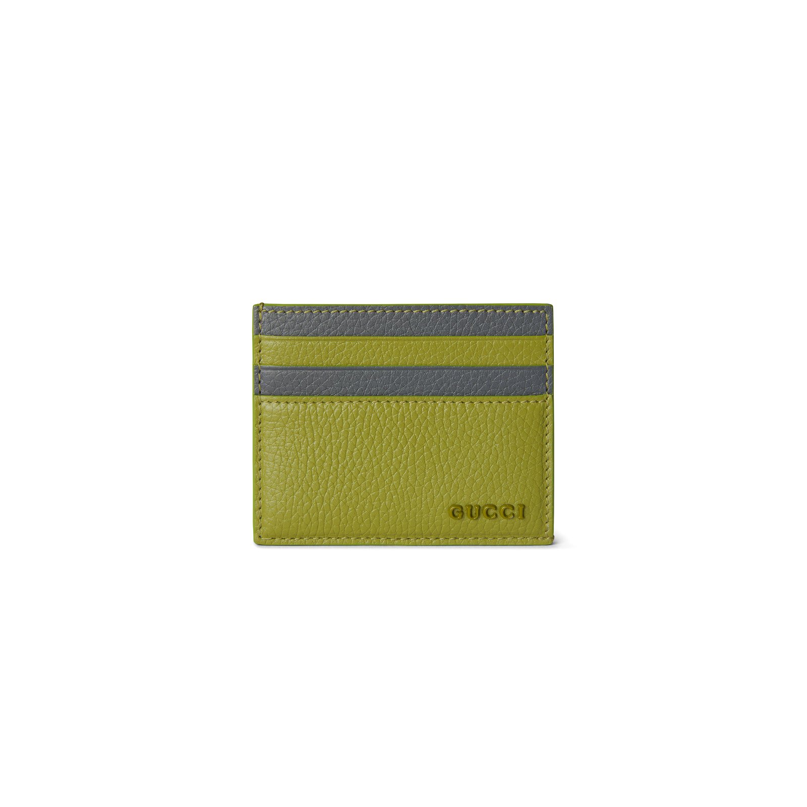 067106ede08b579763a0818ecd5ab9870ee0d72b GUCCI BI-COLOR CARD CASE WITH GUCCI LOGO ��817043AAEGG3743 (10*8cm) - Image 1