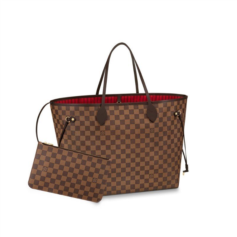 06d6509f4b3a23fc28aa15f7afd44244daa67c92 Louis Vuitton Damier Ebene Canvas Neverfull GM N41357 - Image 1