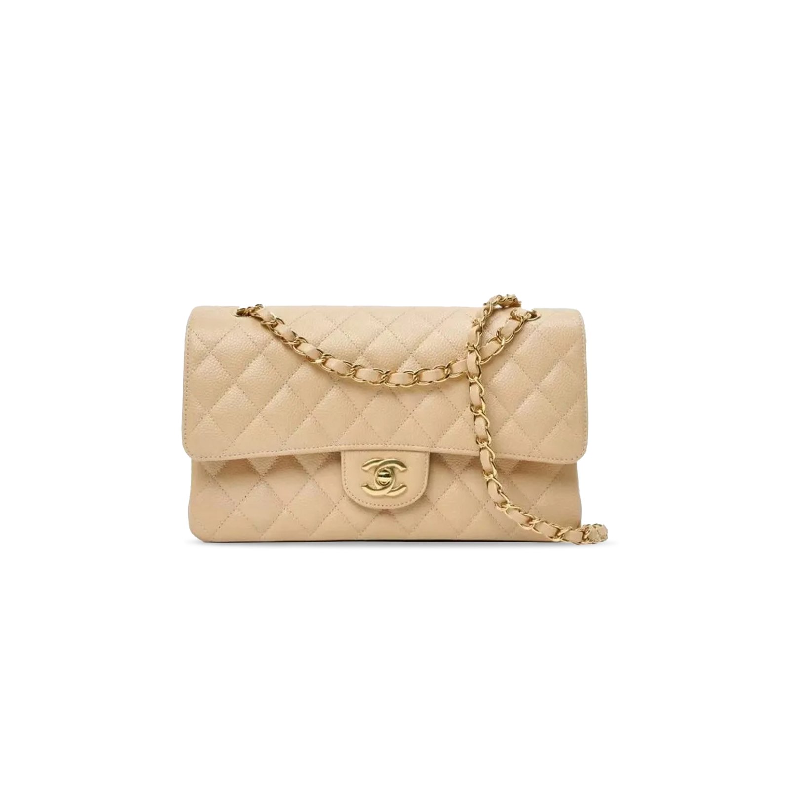 06dd7e422d68bb4c88de2563ec99cccca9f95642 CHANEL MEDIUM�CLASSIC�FLAP�QUILTED LAMBSKIN A01112 (25*15*6cm) - Image 1