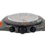ROLEX DAYTONA DIW CARBON SWISSREPLICA DIAL ORANGE STRAP WATCH CM002-15C - Image 4