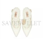 VALENTINO ROCKSTUD ANKLE STRAP PUMP WITH TONAL STUDS 100 MM 5W2S0393VB8_098 - Image 5