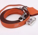 Hermès Kelly Togo Calf Sliver hardware Orange size: 25Cm/ 28Cm - Image 5