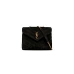 YSL LOULOU MEDIUM CHAIN BAG IN SUEDE 487216142203 (32*22*11cm)