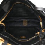 PRADA GLACE CALFSKIN TOTE BLACK (35*27*14cm) - Image 4