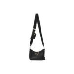 PRADA SAFFIANO LUX RE-EDITION 2005 SHOULDER BAG BLACK (22*17*6cm)