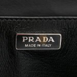 PRADA CITY CALF SAFFIANO CAHIER BAG BLACK (20*14*9cm) - Image 5