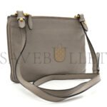 PRADA VITELLO DAINO DOUBLE ZIP CROSSBODY BAG ARGILLA (24*17*2cm) - Image 2