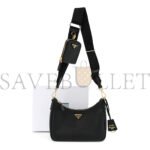 PRADA SAFFIANO LUX RE-EDITION 2005 SHOULDER BAG BLACK (22*17*6cm) - Image 2