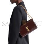 YSL KATE MEDIUM CHAIN BAG IN PATENT LEATHER 364021512204 (24*14.5*5.5cm) - Image 2