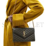 YSL CLASSIC CASSANDRE CHAIN WALLET IN LAMBSKIN 377828305408 (22.5*14*4cm) - Image 2