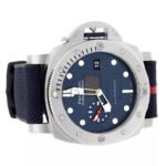 PANERAI SUBMERSIBLE LUNA ROSSA STAINLESS STEEL BLUE DIAL 44MM WATCH PAM01391 - Image 2
