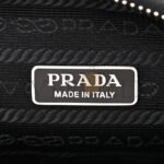 PRADA GRACE LUX TRIANGLE WRISTLET POUCH BLACK (27*15*6cm) - Image 6