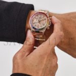 ROLEX DAYTONA 'RAINBOW' ROSE GOLD PAVE DIAMOND DIAL WATCH 116595RBOW - Image 2