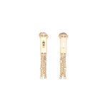 HERM�S KELLY GAVROCHE DIAMONDS 18K ROSE GOLD EARRINGS