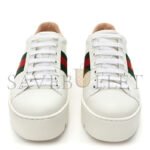 GUCCI WOMEN'S ACE EMWROIDERED PLATFORM SNEAKER 577573 - Image 3