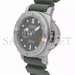 PANERAI LUMINOR SUBMERSIBLE GREEN DIAL WATCH PAM01055 - Image 2