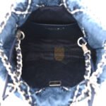 CHANEL STITCHED DENIM QUILTED MINI CHANEL 22 BLUE (19*18*6cm) - Image 7