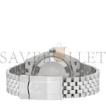 ROLEX STAINLESS STEEL 18K WHITE GOLD 36MM OYSTER PERPETUAL DATEJUST WATCH WHITE ROMAN 126234 - Image 3