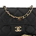 CHANEL CAVIAR QUILTED BELT BAG BLACK GOLD HARDWARE A81081 (10.5*7*2.5cm) - Image 3