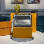 Louis Vuitton Twist PM with Silver Sequins M55842