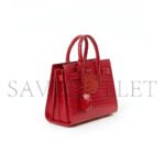 YSL RED CROC EMBOSSED NANO SAC DE JOUR BAG LU84822960252 (26*20.5*12.5cm) - Image 4