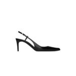 YSL VENDOME SLINGBACK PUMPS IN GLAZED LEATHER 755213AAAZY1000
