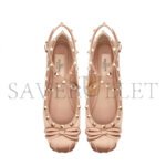 VALENTINO ROCKSTUD SATIN BALLERINA 4W2S0HB6SWH_GF9 - Image 4
