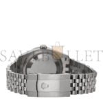 ROLEX STAINLESS STEEL 18K WHITE GOLD DIAMOND 36MM OYSTER PERPETUAL DATEJUST WATCH BLACK 126284RBR - Image 3