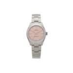 ROLEX STAINLESS STEEL 31MM OYSTER PERPETUAL WATCH PINK 277200