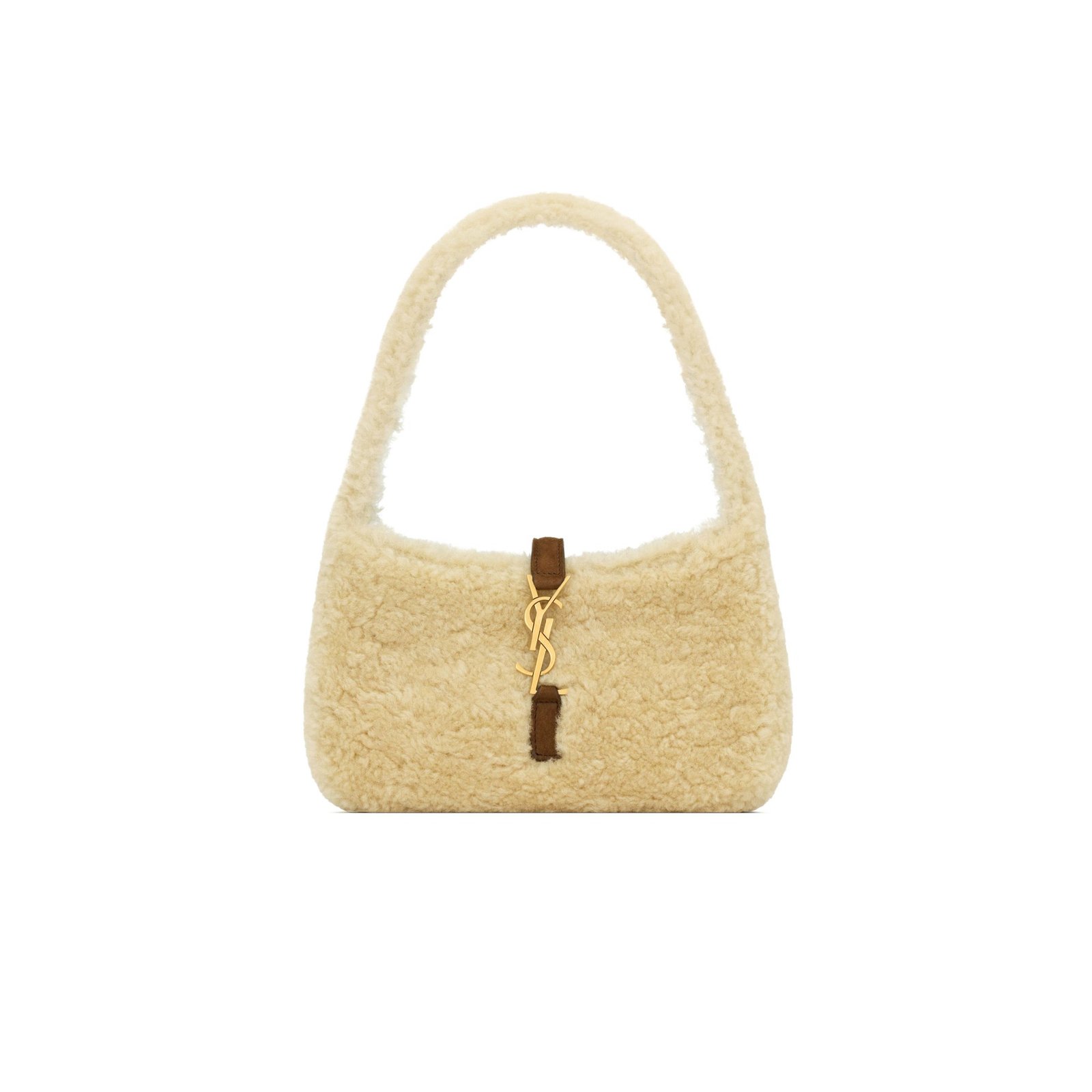 1030dfc87da3e1ea8c22f230f196ace9153a440a YSL MINI LE 5 � 7 IN SHEARLING 710310465467 (19*11.5*4.5cm) - Image 1