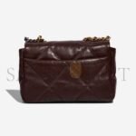 CHANEL 19 FLAP BAG LAMB BROWN AS1160 (26*16*9cm) - Image 2