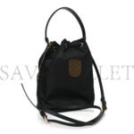 PRADA RE-NYLON DUET DRAWSTRING SHOULDER BAG BLACK (23*18*11cm) - Image 2