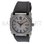 BVLGARI AUTOMATIC GREY DIAL 41MM MEN'S WATCH 102858 - Image 2