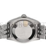 ROLEX STAINLESS STEEL 18K WHITE GOLD DIAMOND MOTHER OF PEARL 31MM OYSTER PERPETUAL DATEJUST WATCH ROMAN 178274 - Image 4