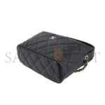 CHANEL 25C HOBO LUNCH BOX BAG BLACK AS0622 (21.5*19*6cm) - Image 5