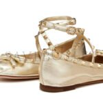 VALENTINO ROCKSTUD LAMINATED NAPPA LEATHER BALLERINA 4W2S0HB6JXH_R16 - Image 6