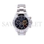 ROLEX DAYTONA COSMOGRAPH BLACK REHAUT 40MM WATCH 116520 - Image 2
